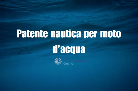 Patente nautica per moto d’acqua